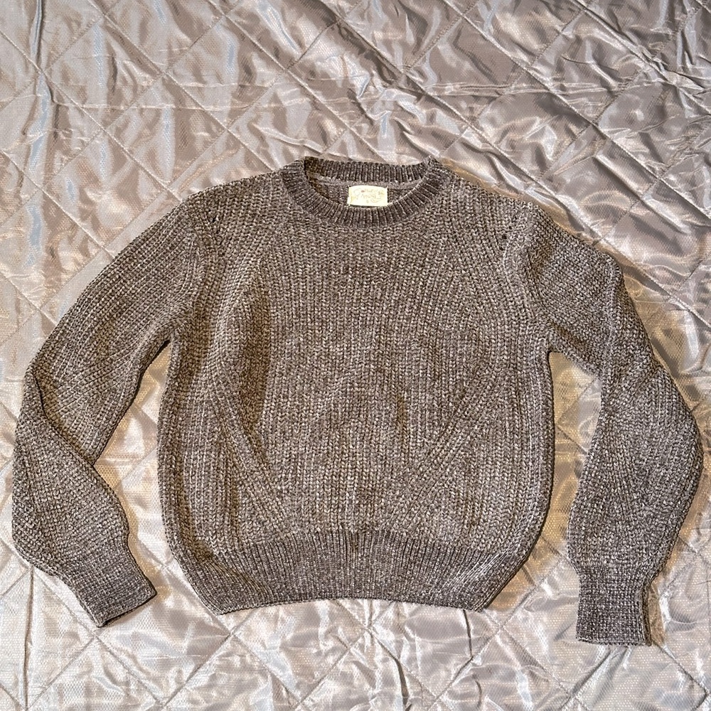 Purplish-Grey Women’s Knit Sweater